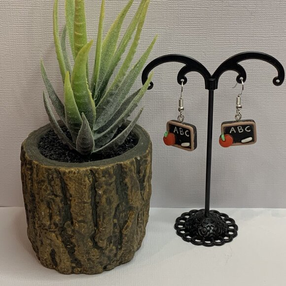 Teacher Earring, Educator Earring, Teacher Appreciation Gift, ABC Earring - Picture 4 of 5